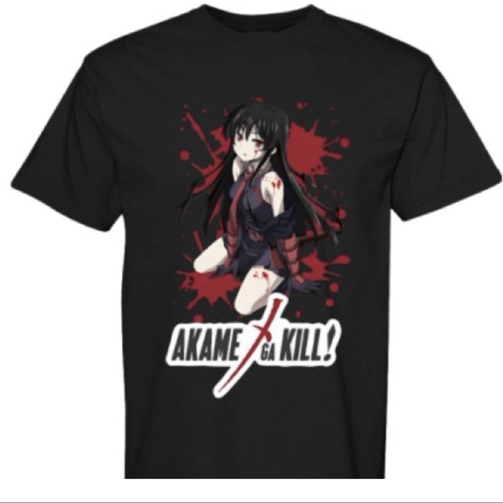 Akame Ga Kill! Black anime t shirt